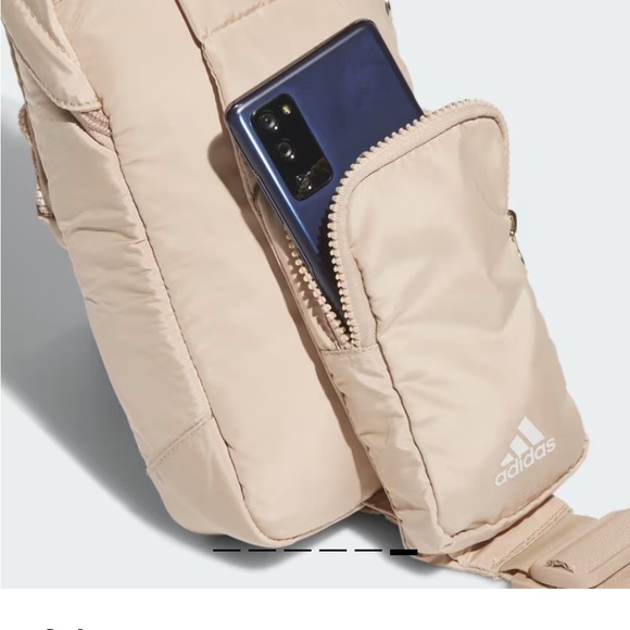 adidas Essentials Sling Crossbody Bag- Magic Beige/Off-white - Picture 6 of 11